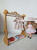 Вешалка Сердечко с плечиками для кукольной одежды Paola Reina, Berjuan 20-25 см