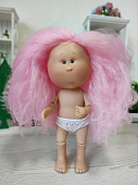 Кукла шарнирная Mia розовые волосы Nines d'Onil голышка, 30 см