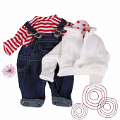 Набор одежды c джинсовым комбинезоном для куклы Gotz, 30-33 см