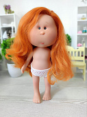 Испанская кукла Mia Nines d'Onil рыжие волосы без одежды, 30 см