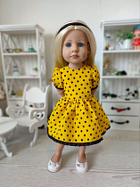 Желтое платье для куклы Лотта Готц / Бетти Ламаджик и похожих