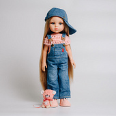 Кукла Carla Paola Reina 13212 в джинсовой одежде, 32 см
