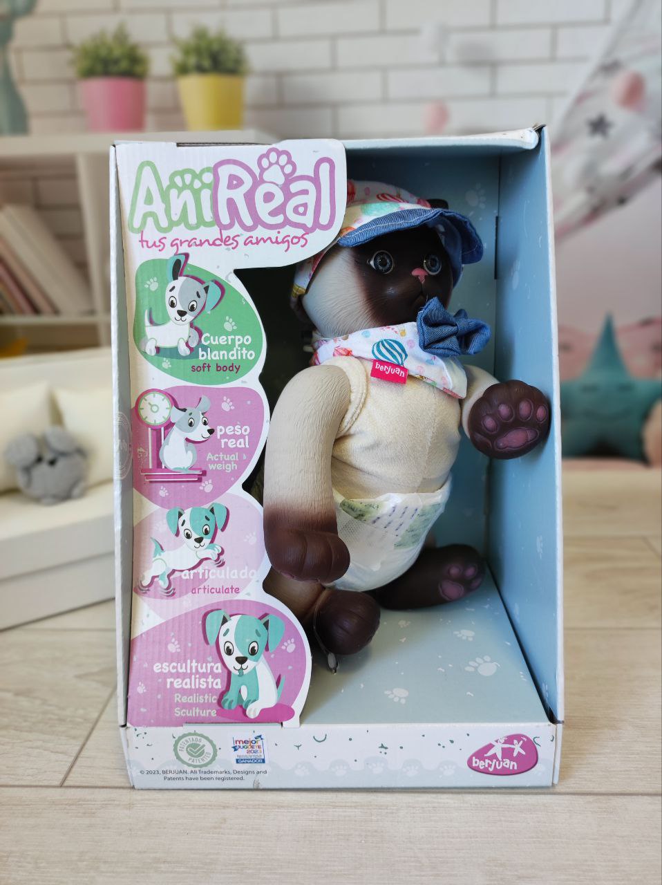 Игрушка котенок AniReal 60131 Berjuan, 35 смBerjuan 60131 #Tiptovara#