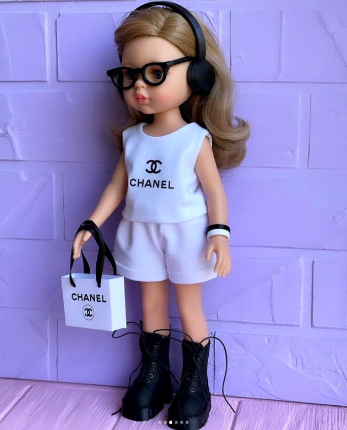 Костюм Chanel топ и шорты для кукол Paola Reina, 32 см Paola Reina HM-KA-10021 #Tiptovara#
