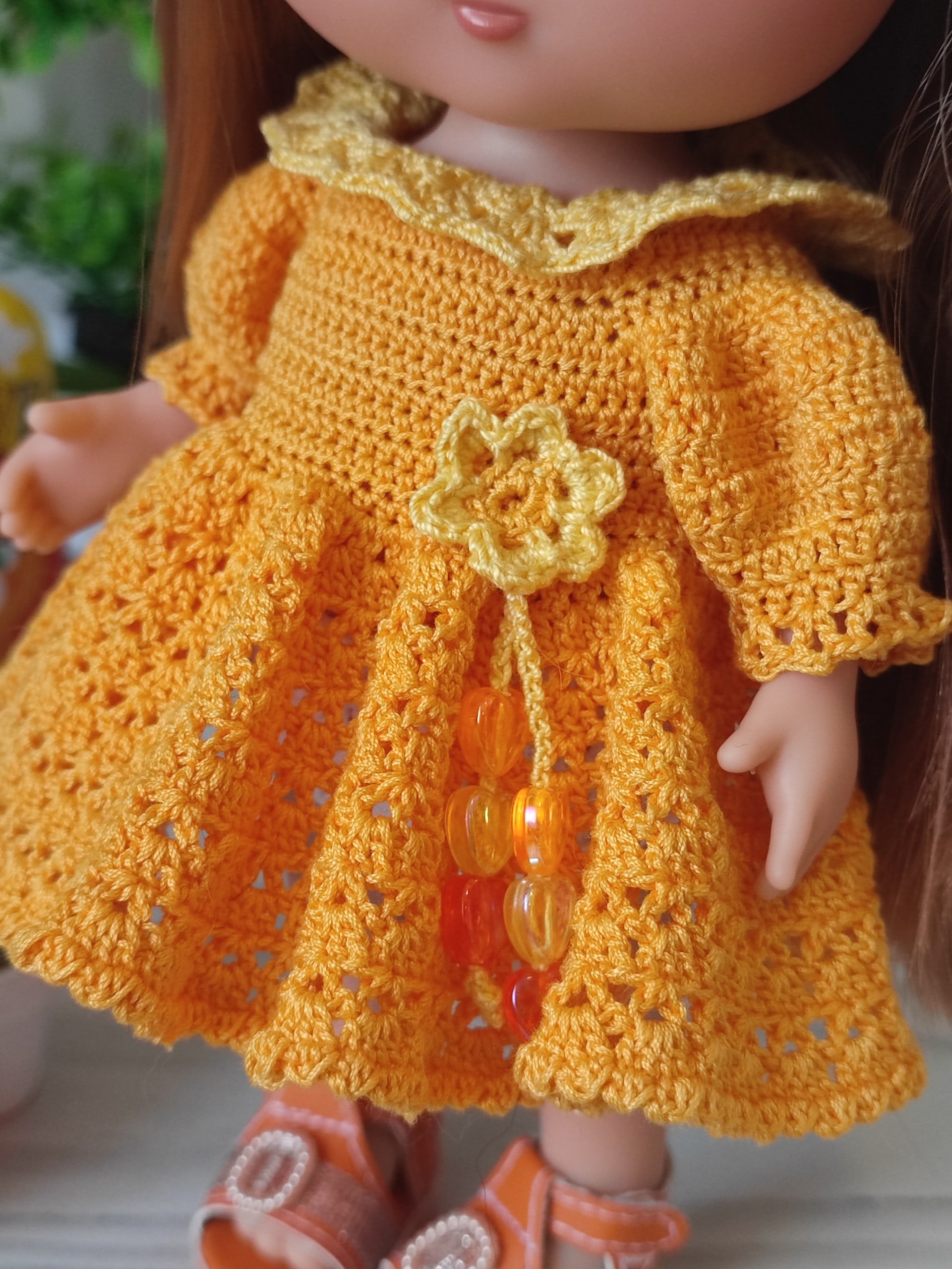 Платье цветочное для куклы little Mia Nines d'Onil 23 см Nines HM-PO-1058 #Tiptovara#