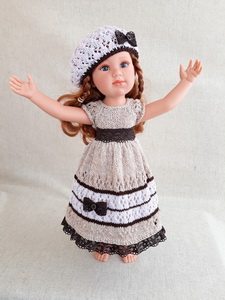 Красивое платье для кукол Handmade Paola Reina, 45 см Paola Reina HM-EK-38 #Tiptovara#