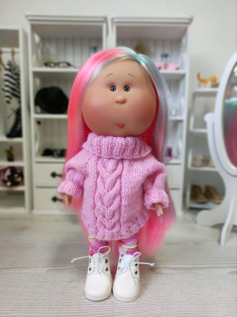 Свитер Оверсайз для кукол 32-36 см Nines HM-TV-1045 #Tiptovara#