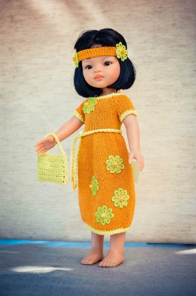 Оранжевый костюм Handmade для кукол Paola Reina, 32 см Paola Reina  #Tiptovara#