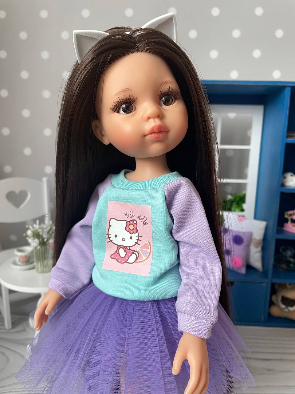 Костюм для кукол юбка и свитшот для Paola Reina 32 см Paola Reina HM-RO-1100 #Tiptovara#