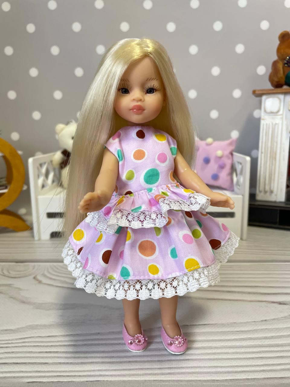 Костюм двойка для куклы мини Паола Рейна 21 см, Люси Бержуан 22 см Paola Reina HM-KS-1029 #Tiptovara#