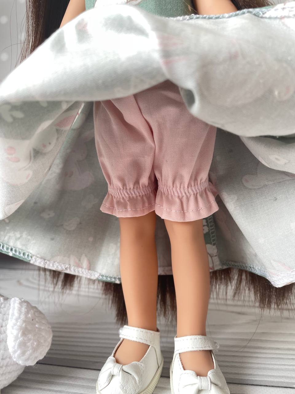 Длинное платье Зайчик для куклы Паола Рейна 32 см Paola Reina HM-KS-1074 #Tiptovara#