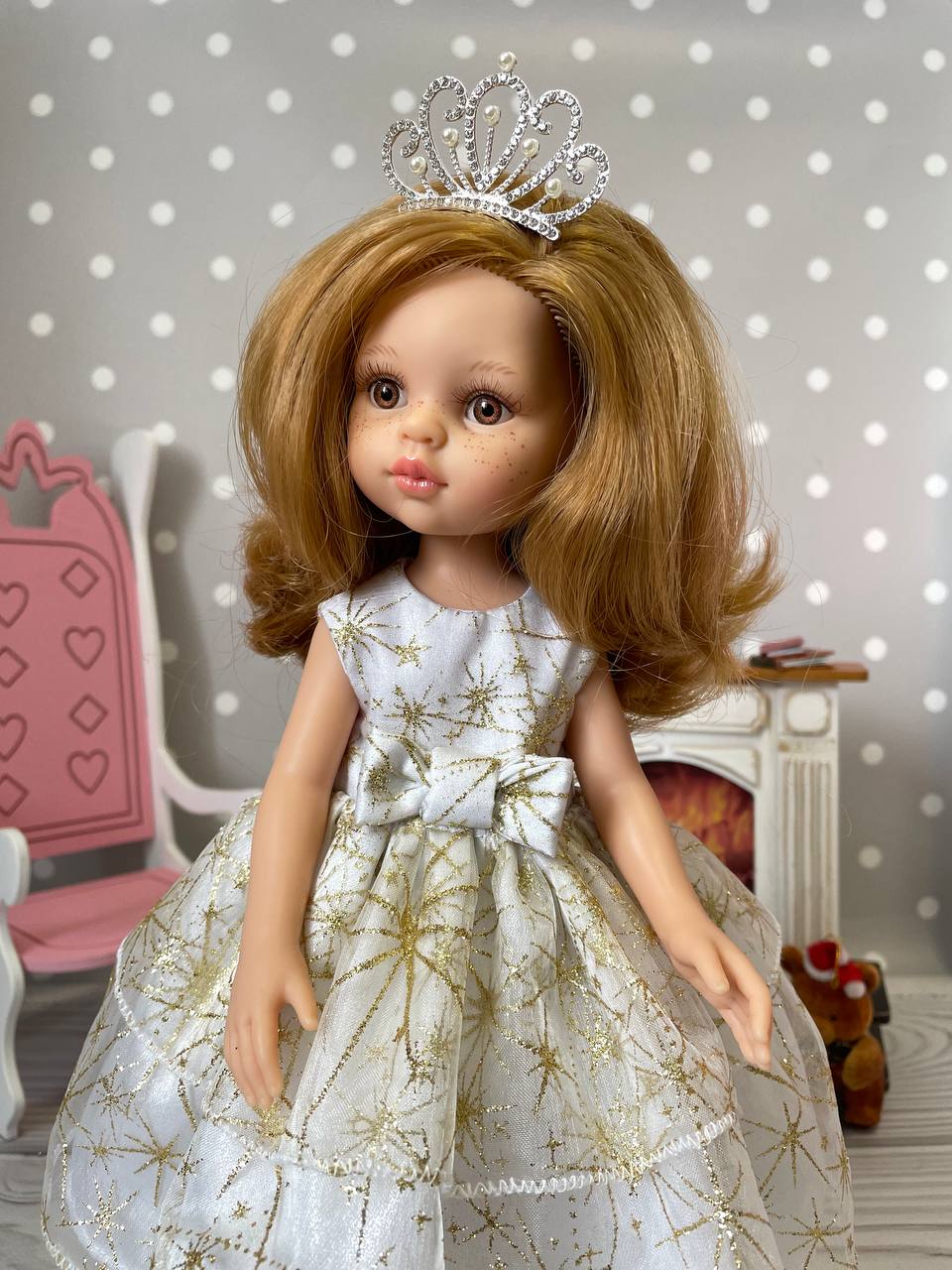 Платье Принцесса для кукол Paola Reina, 32 см Paola Reina HM-KS-1034 #Tiptovara#