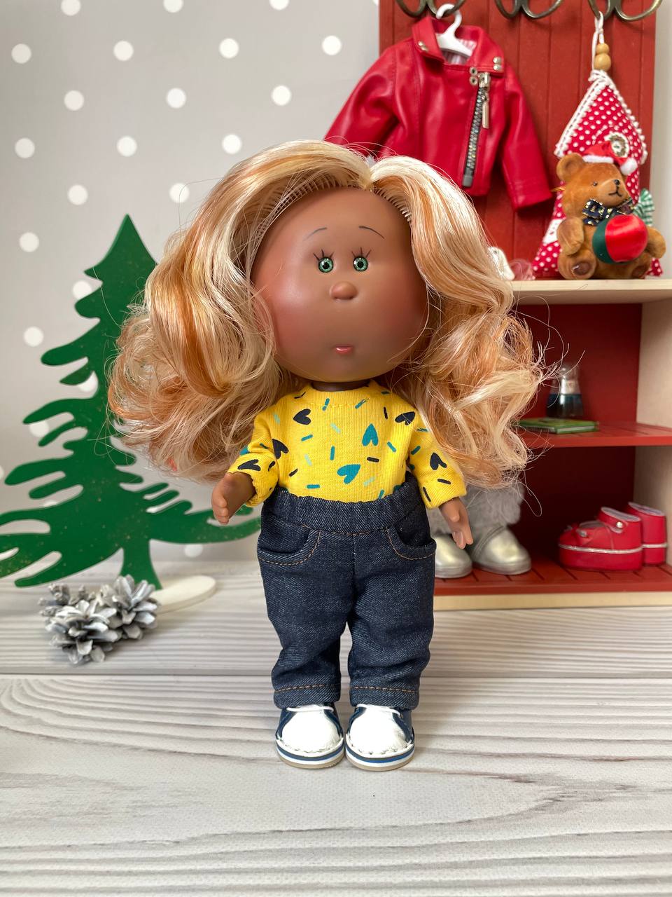 Теплый костюм для куклы little Miа Nines d'Onil 23 см Nines HM-PN-1020 #Tiptovara#