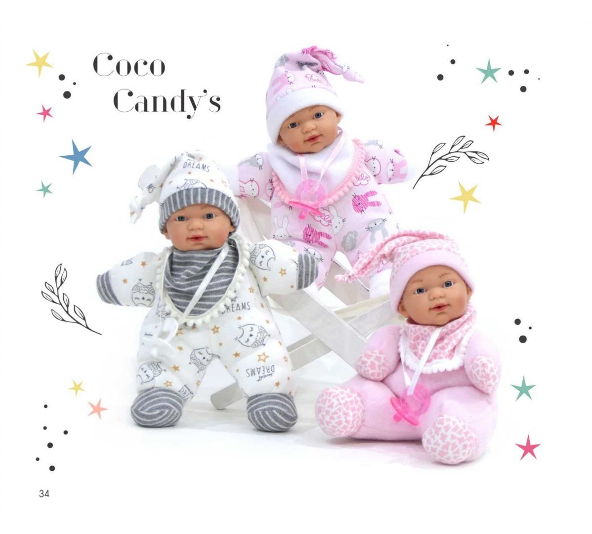 #DM_COLOR_REF# Кукла для малышей Nines d'Onil 2130 Coco Candy, 26 см #Tiptovara# фото для пупсика