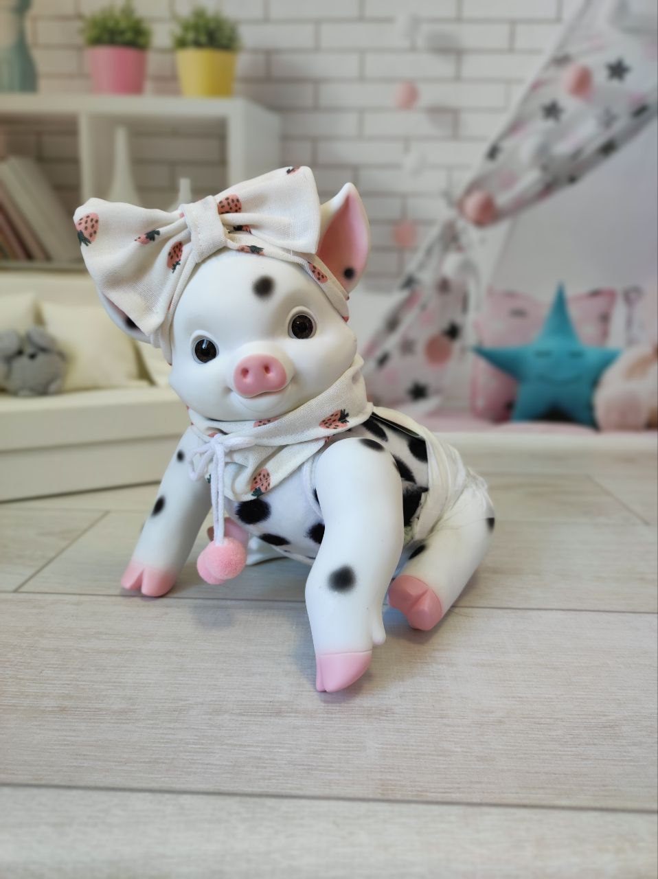 Игрушка мягконабивная Поросенок AniReal 60140 Berjuan, 35 смBerjuan 60140 #Tiptovara#