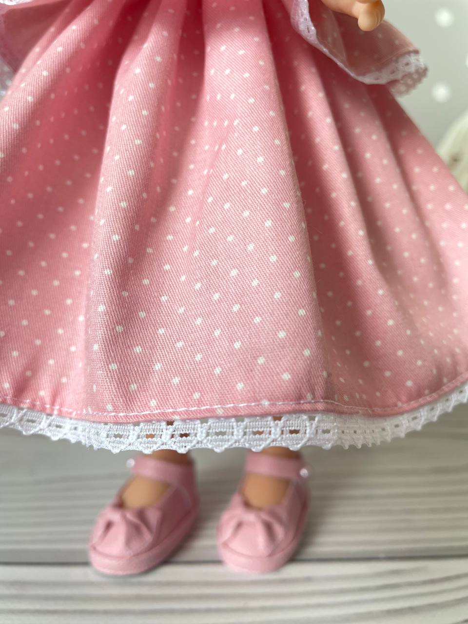 Розовый костюм (3 предмета) для куклы Паола Рейна 32 см Paola Reina HM-KS-1082 #Tiptovara#