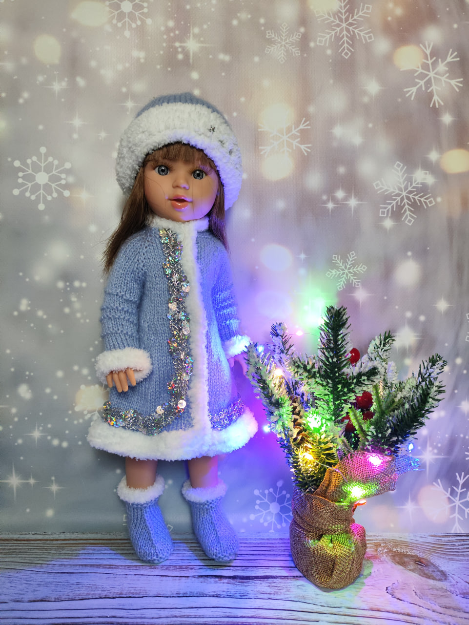 Комплект Снегурочка для куклы Marina Pau, Little Kidz Gotz 35-40 см Marina&Pau HM-TV-1039 #Tiptovara#