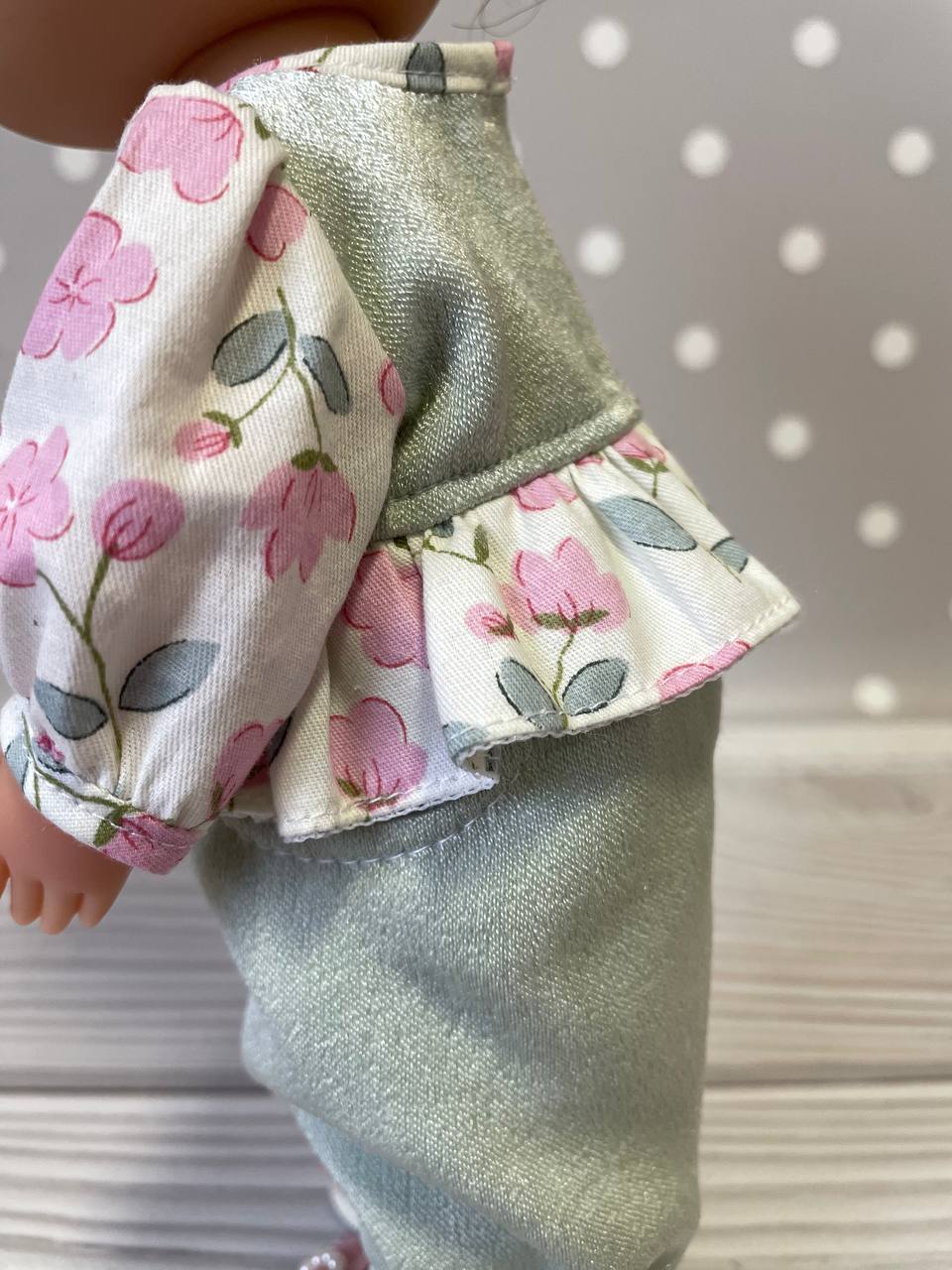 Комбинезон с рюшами для куклы Mia / Pippa Nines d'Onil, 30 см Nines HM-TG-1163 #Tiptovara#