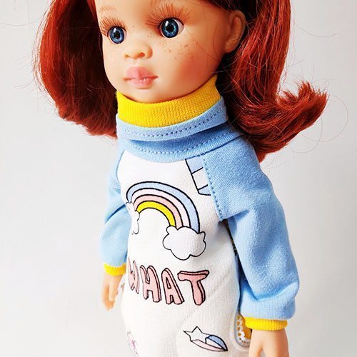 Костюм на Радуге для куклы Паола Рейна 32 см Paola Reina HM-EK-61 #Tiptovara#