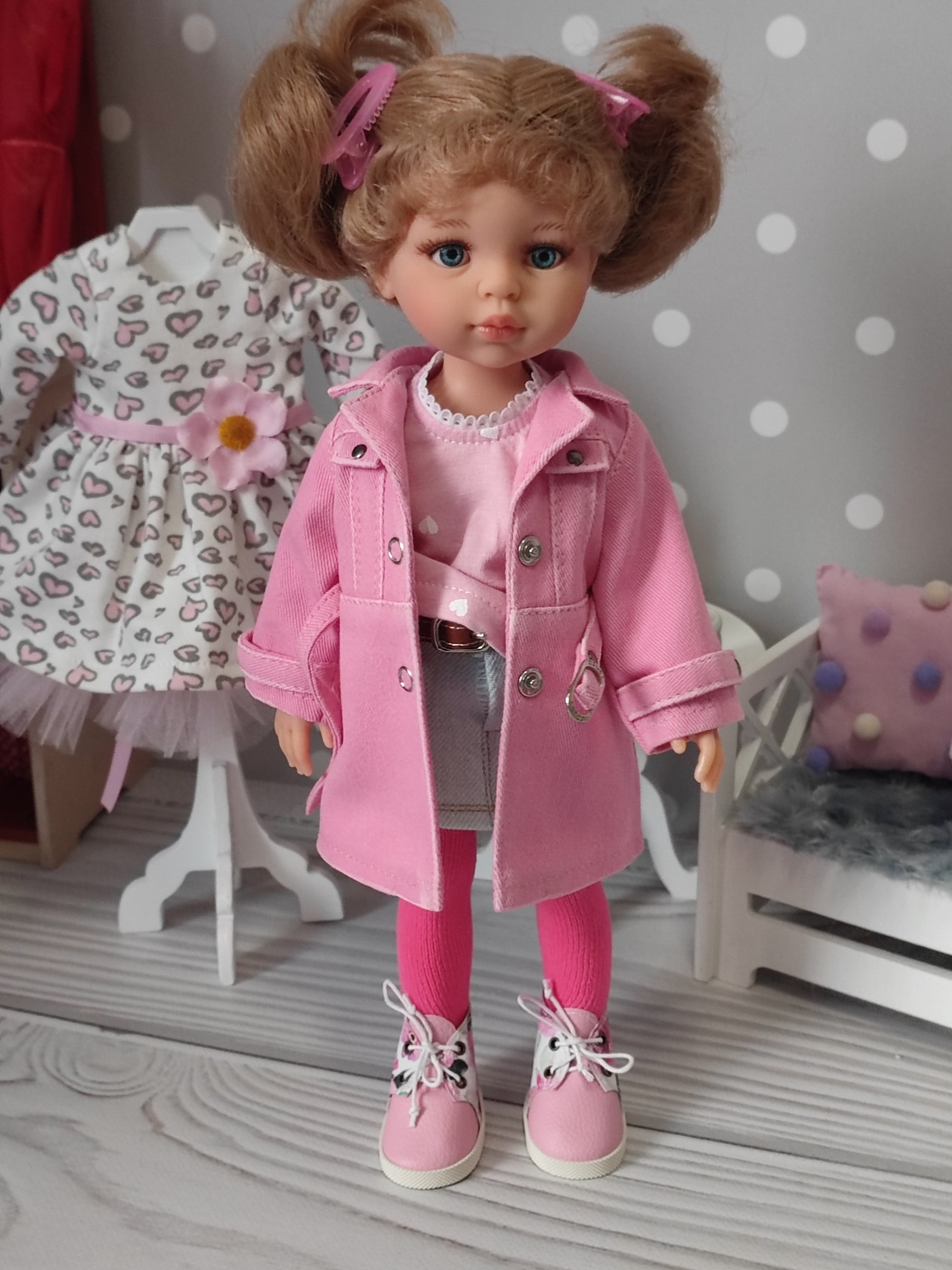 Розовый плащ для куклы Паола Рейна Paola Reina HM-GL-1008 #Tiptovara#