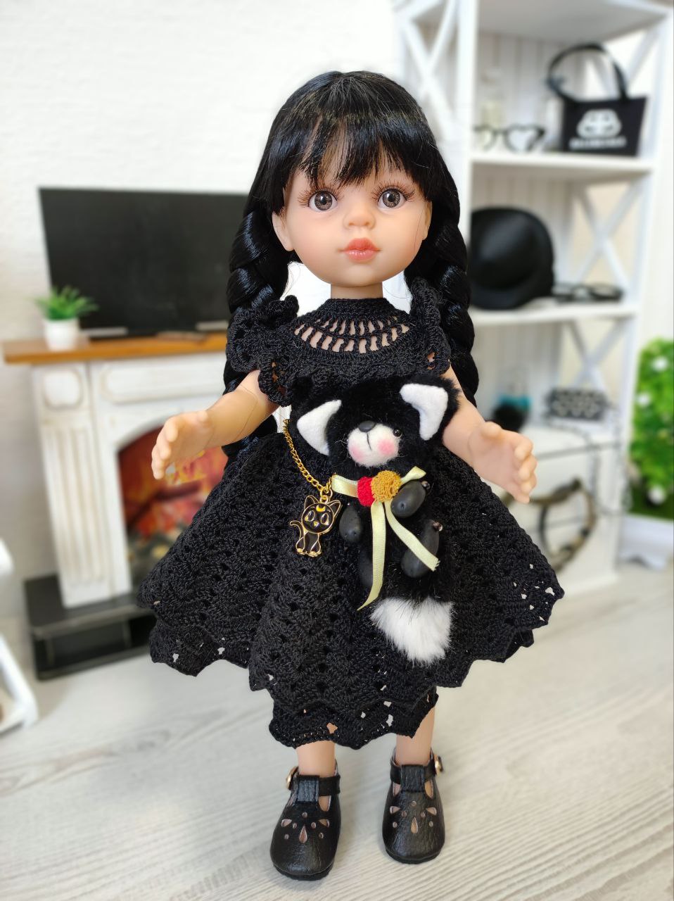  14834-black-cat Винил виниловая кукла фото