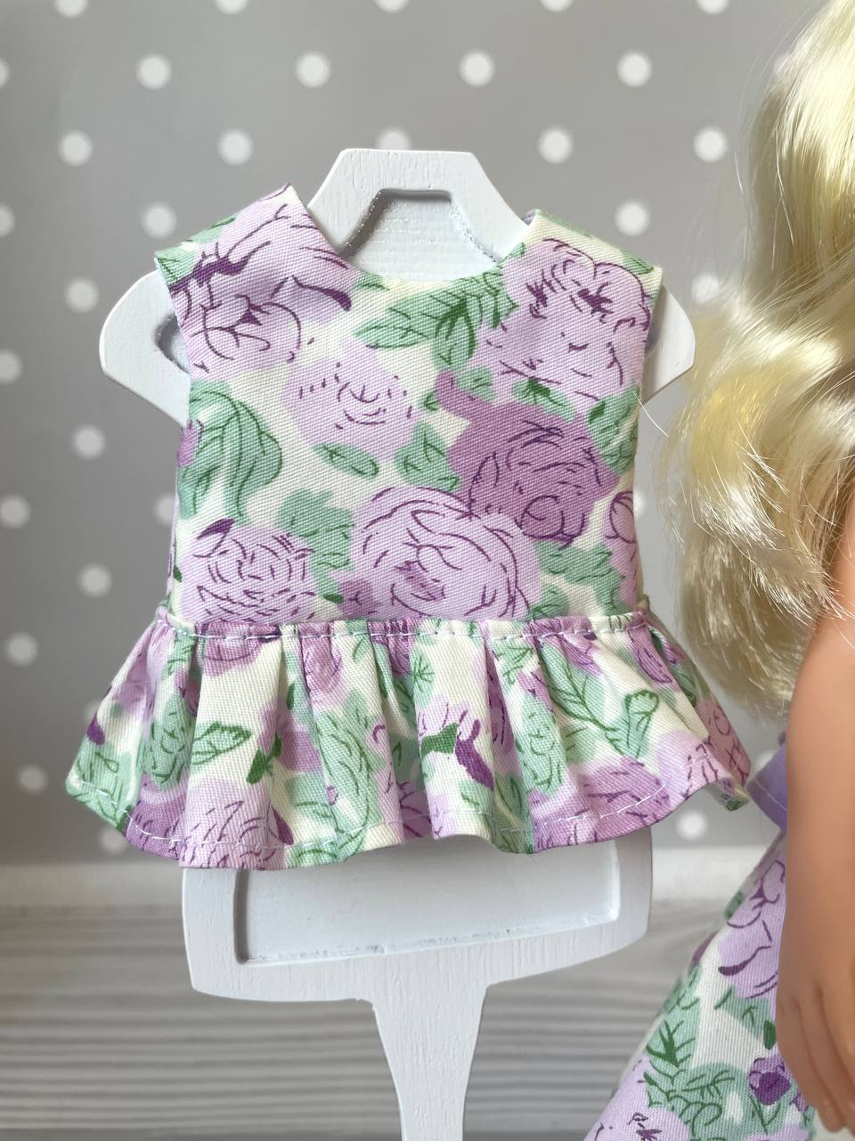 Сиреневый набор одежды (4 предмета) для кукол Paola Reina 32 см Paola Reina HM-KS-1080 #Tiptovara#