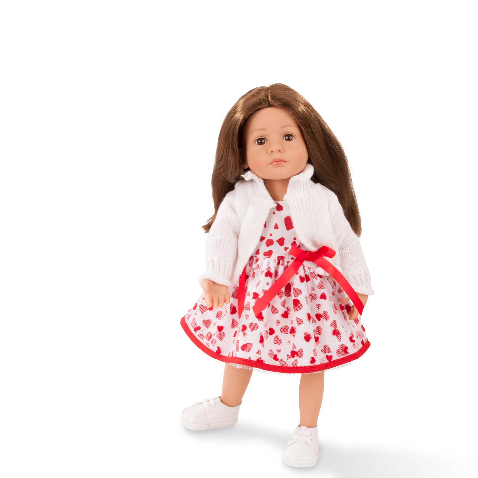 Комплект Сердце (платье, кофта, кеды) для куклы Gotz, 36 см  3403319 #Tiptovara#