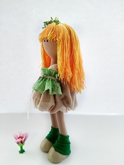 Интерьерная кукла Цветочек Елена, 36 см  Nata-5 #Tiptovara#
