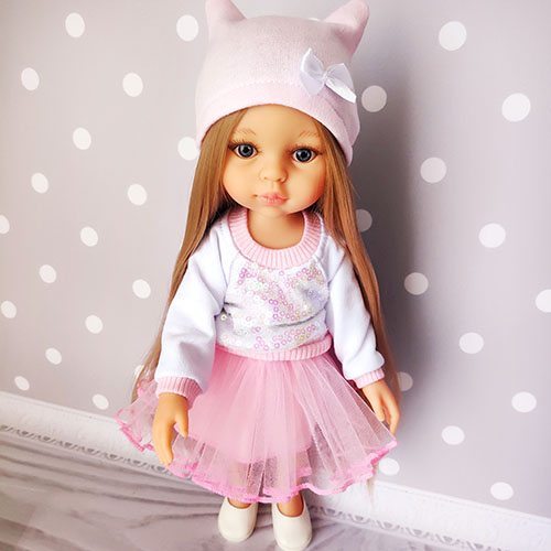 Розовый комплект одежды для кукол Paola Reina, 32 см Handmade Paola Reina HM-EK-26 #Tiptovara#
