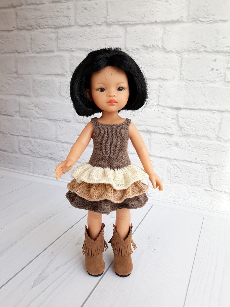 Наряд для кукол Paola Reina: платье и сапоги ковбойки Paola Reina HM-EK-92 #Tiptovara#