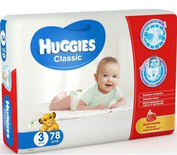 Картинка для одноразовых подгузников Huggies 5029053543116 3