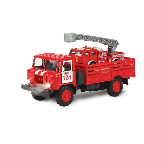 Фото Игровой набор ГАЗ-66 с пожарной машиной (свет,звук) Технопарк CT-1299+В3WB