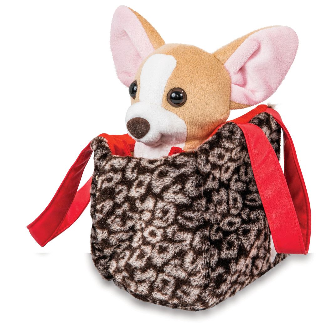 Собачка чихуахуа с сумочкой в платье коричневыйТигрес СО-0102 #Tiptovara#