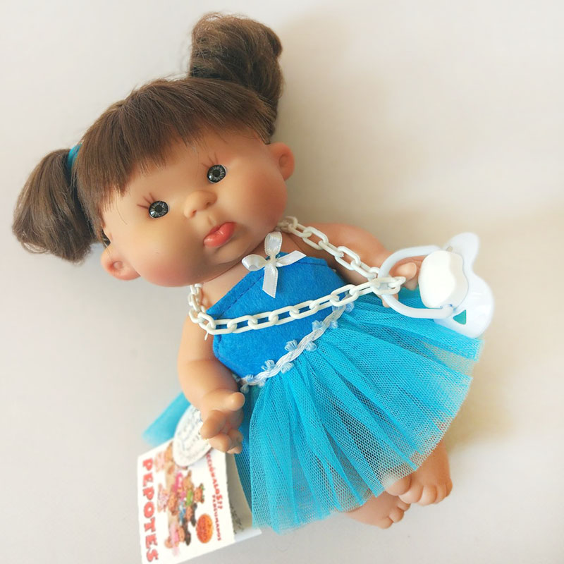 #DM_COLOR_REF# Пупс Nines Pepotes девочка в голубом платье, 28 см #Tiptovara# фото для пупсика