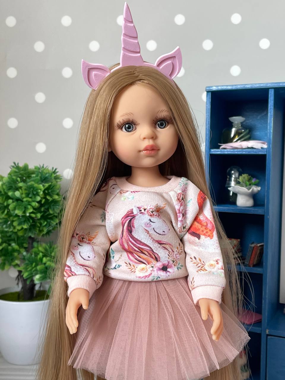 Юбка и свитшот для кукол Paola Reina, 32 см Paola Reina HM-RO-1102 #Tiptovara#