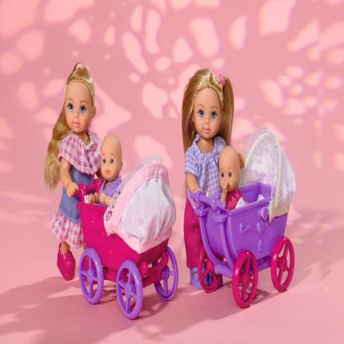 #DM_COLOR_REF# Кукла Иви с малышом в коляске Симба, 12 см #Tiptovara# фото для пупсика