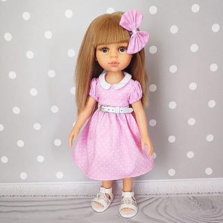 Розовое платье Handmade с заколкой и ремешком для кукол Paola Reina, 32 см Paola Reina  #Tiptovara#