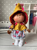 Платье и меховая шапка для куклы Mia Nines d'Onil 30 см