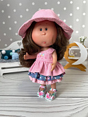 Розовый костюм для куклы little Mia Nines d'Onil 23 см