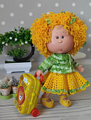 Костюм вязаный двойка для куклы little Mia Nines d'Onil 23 см