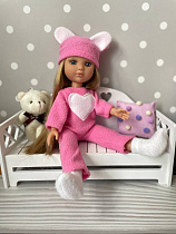 Одежда для кукол 30-35 см - Комбинезон, шапка, носочки для куклы Бержуан
