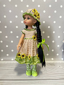 Красивое платье со шляпкой куклам Паола Рейна (ручная работа)