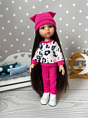 Костюм свитшот и штаны на куклу Паола Рейна, 32 см
