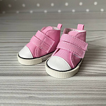 Розовые кеды на липучке для куклы Gotz Little Kidz 36 см