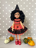 Платье и шляпа - костюм для кукол подружек Паола Рейна 32 см