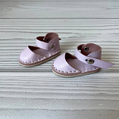 Розовые кожаные туфли для кукол Паола Рейна, 32 см и похожих