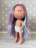 Кукла Mia Pink&Blue Hair Nines d'Onil без одежды, 30 см