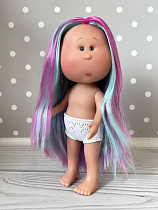 Кукла Mia Pink&Blue Hair Nines d'Onil без одежды, 30 см