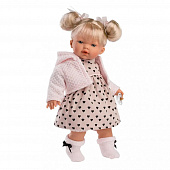 Кукла Llorens 33144 Roberta в платье с сердечками, 33 см