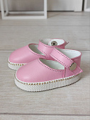 Туфли Pink кожаные для куклы Готц / Gotz 50 см